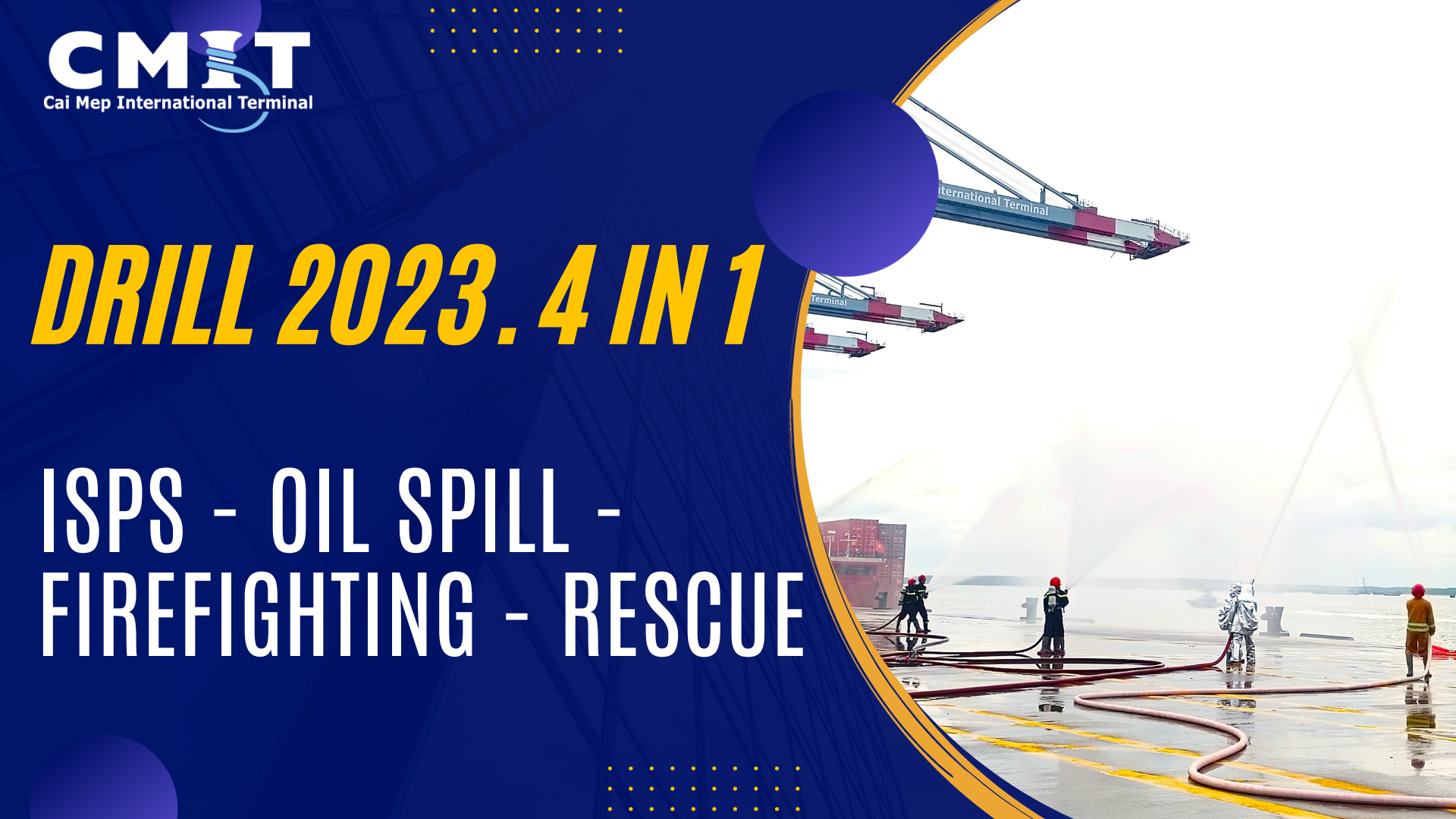 [Drill 2023. 4 in 1] - ISPS - Oil Spill - Firefighting - Rescue