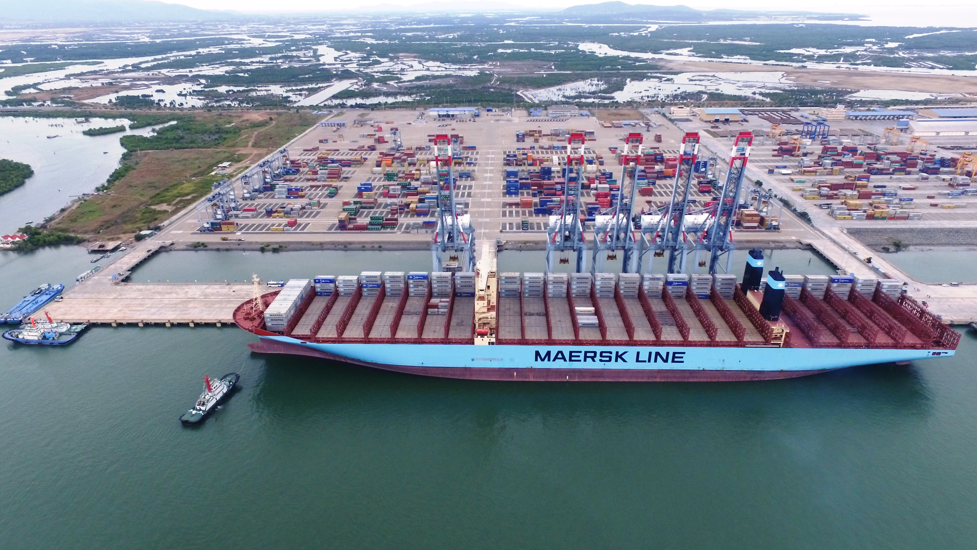 CMIT welcome maiden call of 18,000 TEU container vessel Margrethe Maersk
